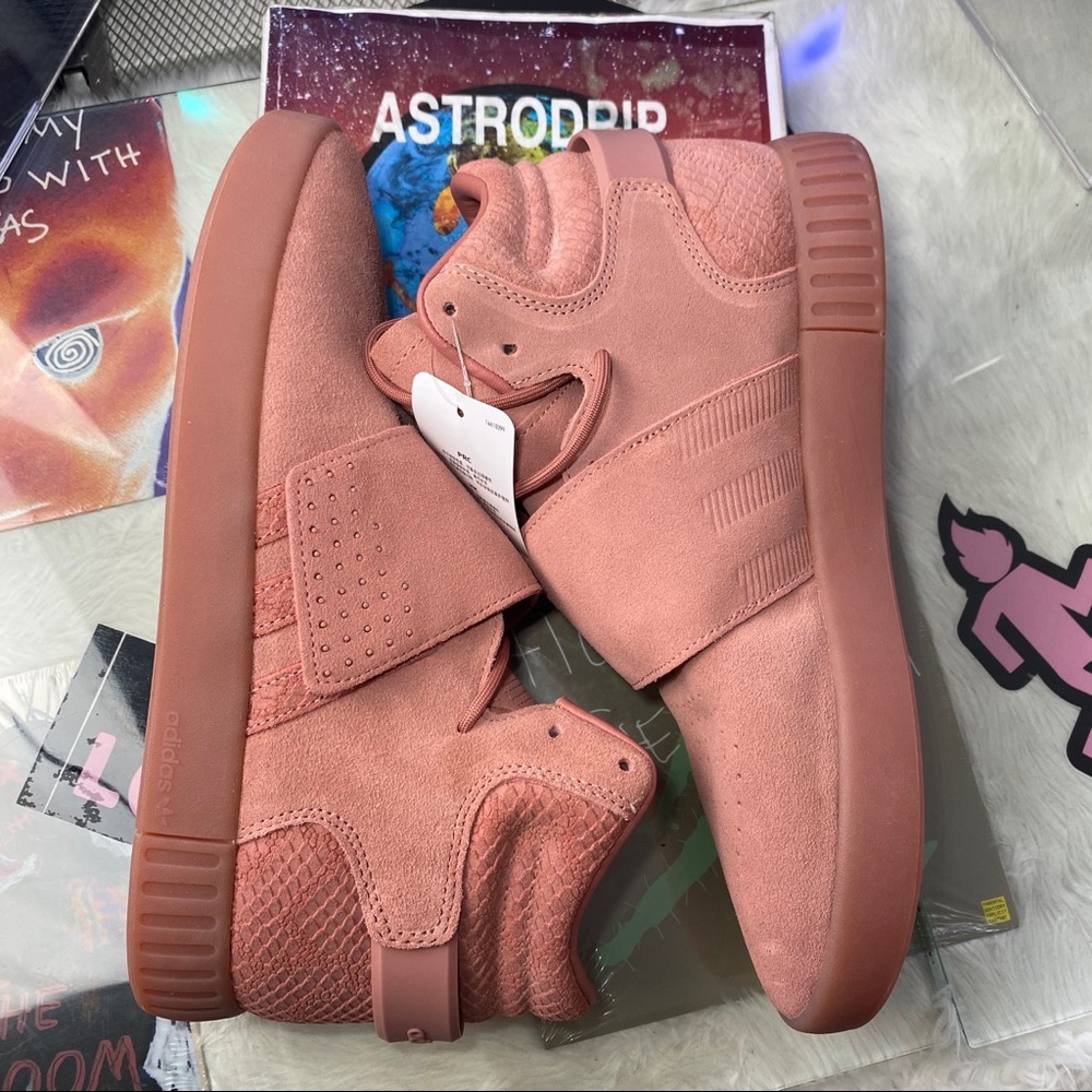 🆕 Adidas Tubular Invader Strap Raw Pink - Mens - Picture 8 of 11